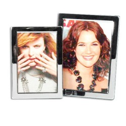 silberner Fotorahmen aus Metall (13x18 cm)