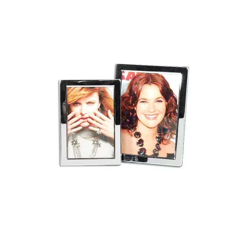 Silver metal photo frame (20x25 cm) - Moinat - Decorating accessories