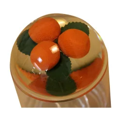 баночка для варенья с оранжевым декором