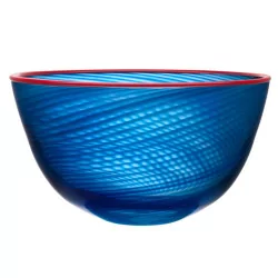“Red Rim” crystal bowl from the Kosta Boda collection.