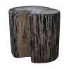 Hocker aus versteinertem Holz (111 kg), Außeneinsatz / … - Moinat - Sockeltische, Gueridons