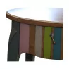 ovaler Säulentisch aus Kirschholz mit 1 Schublade, Modell „Montespan“, - Moinat - Sockeltische, Gueridons