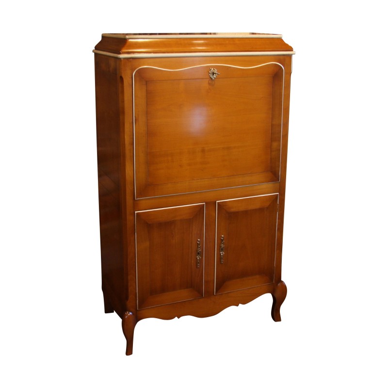 Secrétaire de style Louis XV en merisier avec 1 porte - Moinat - Bureaux cylindre, à abattant, Secrétaires Secrétaire de style Louis XV en merisier avec 1 porte - Moinat - Bureaux cylindre, à abattant, Secrétaires