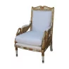 Bergère “Swans” in white with traditional filling, - Moinat - Armchairs