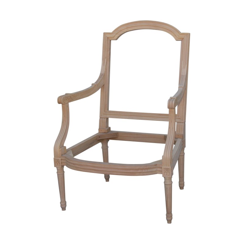 Carasse de fauteuil Louis XVI dossier en forme d'écussons et … - Moinat - Fauteuils Carasse de fauteuil Louis XVI dossier en forme d'écussons et … - Moinat - Fauteuils