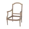 Carasse Louis XVI armchair backrest in the shape of escutcheons and … - Moinat - Armchairs