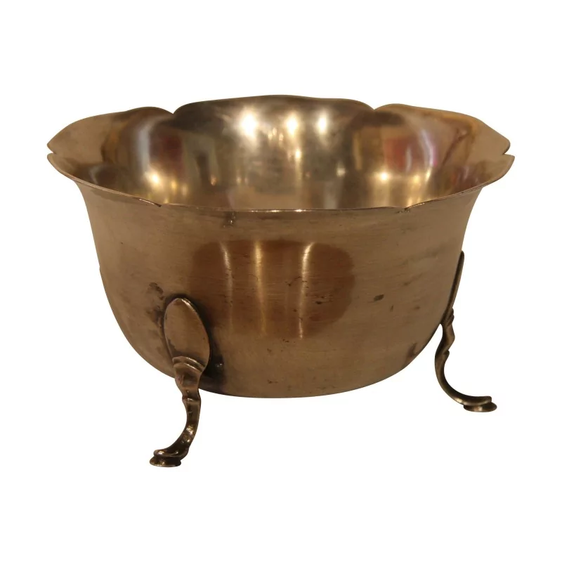 Coupe en argent 800 sur 3 pieds avec poinçons dessous. Suisse - Moinat - Argenterie