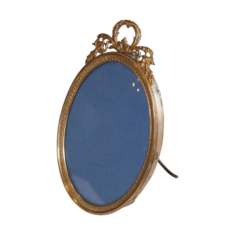 Napoleon III brass and gilded bronze photo frame with background - Moinat - Picture frames