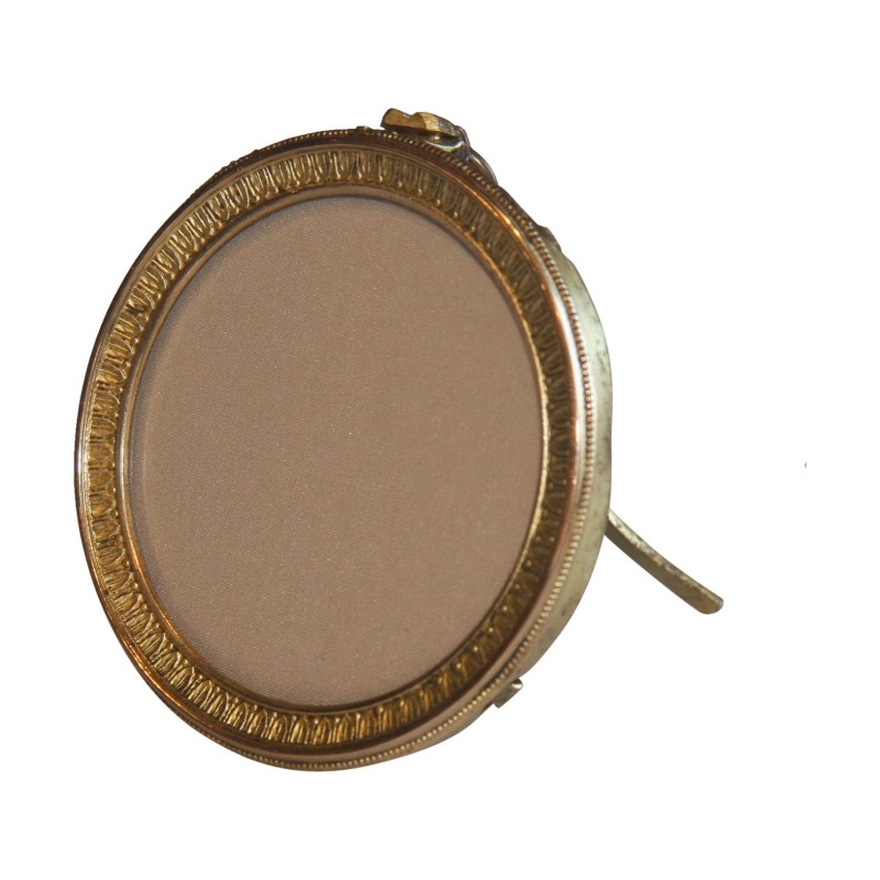 Napoleon III gilded brass photo frame with fabric background … - Moinat - Picture frames Napoleon III gilded brass photo frame with fabric background … - Moinat - Picture frames
