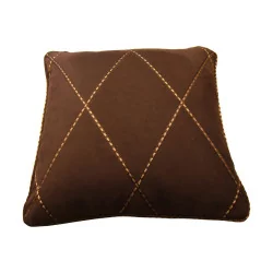 Decorative cushion with Mister Ego LW665 fabric one side