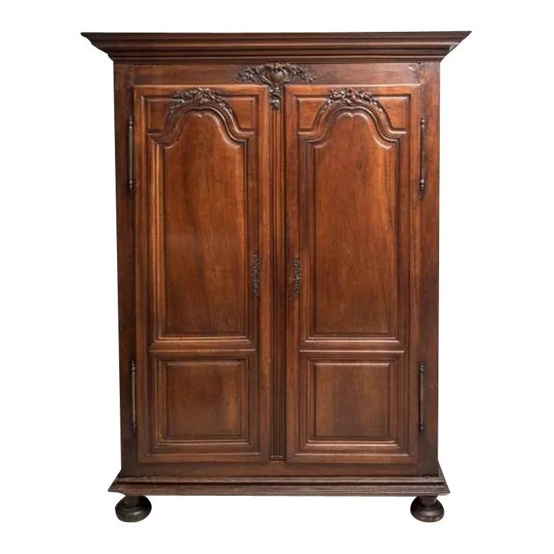 Louis XV Regency wardrobe in walnut mounted on fir … - Moinat - Cupboards, wardrobes