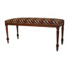 Banquette de style Louis XVI en hêtre sculpté patiné, … - Moinat - Tabourets, Banquettes, Poufs