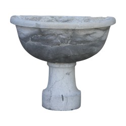 Jura stone half-moon fountain. Switzerland, 20th century