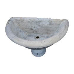 Jura stone half-moon fountain. Switzerland, 20th century
