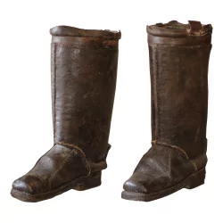 Rare pair of postillion boots for horses in fort …