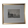 Ensemble de 14 gravures “Vue Haute-Savoie” sous verre avec … - Moinat - Gravures