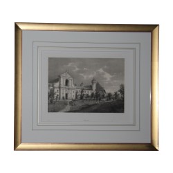 Ensemble de 14 gravures “Vue Haute-Savoie” sous verre avec …