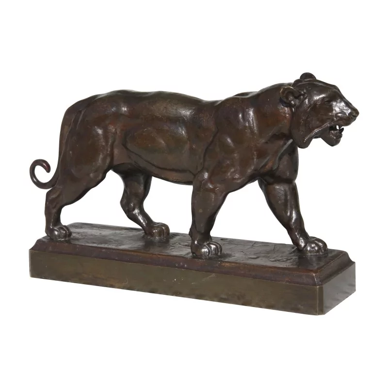 Bronze “Tigre marchant” , signé Barye devant le posterieur … - Moinat - Bronzes Bronze “Tigre marchant” , signé Barye devant le posterieur … - Moinat - Bronzes