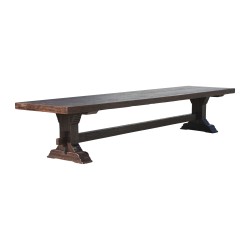 Large rustic dining room table in solid oak, …