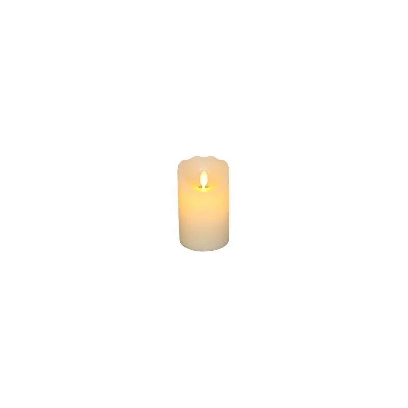 Cylindrical candle in electric ivory (batteries included) - Moinat - Decorating accessories
