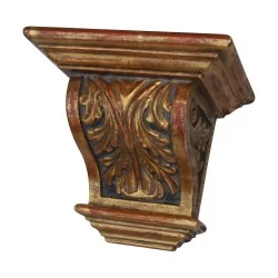 Console murale en bois peint doré. Fin 19ème début 20ème …