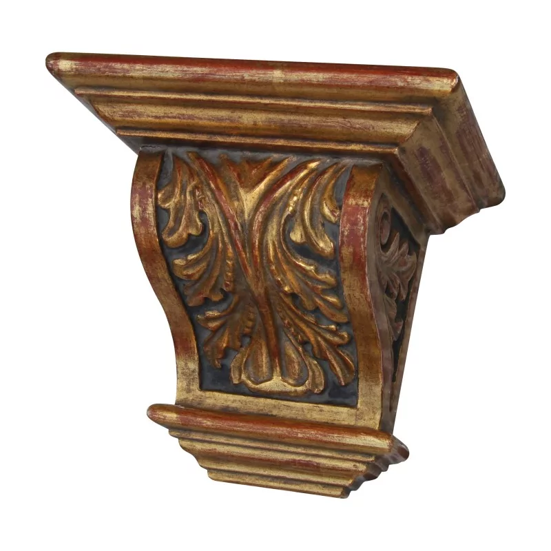 Wandkonsole aus vergoldetem lackiertem Holz. Ende des 19. Anfang des 20. ... - Moinat - Konsolen, Serviertische