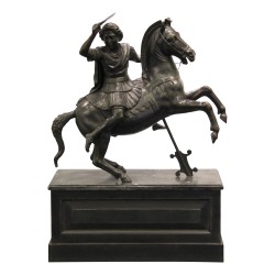 Bronze patiné de "Alexandre le Grand sur son cheval