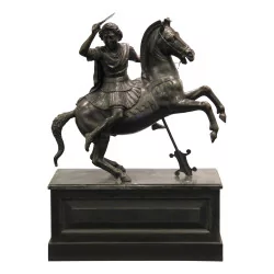 Patinierte Bronze „Alexander der Große auf seinem Pferd …