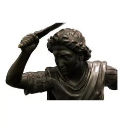 Bronze patiné de “Alexandre le Grand sur son cheval …