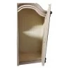 Armoire peinte blanc avec décor floral, dessus chapeau de … - Moinat - Armoires