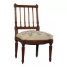Louis XVI Henri II fireside chair in walnut and back with … - Moinat - Chairs