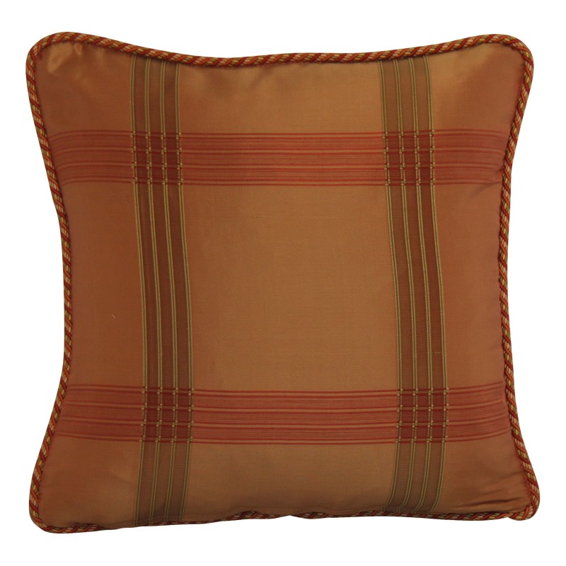 Coussin de décoration recouvert de tissu Kansu et soie à - Moinat - Coussins