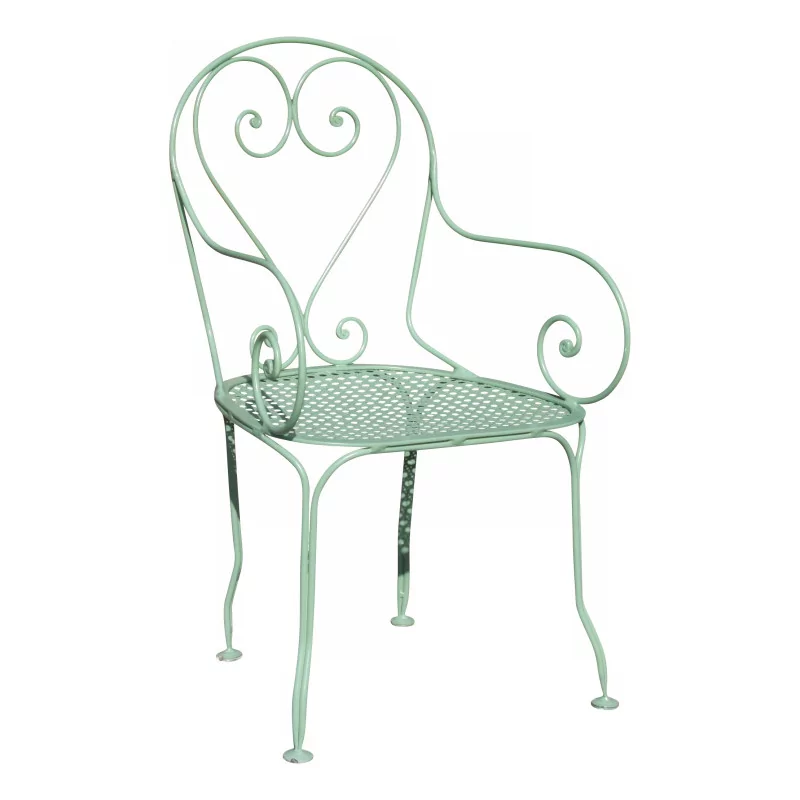 Модель кресла Vichy из кованого железа с сиденьем из листового металла - Moinat - ShadeFlair