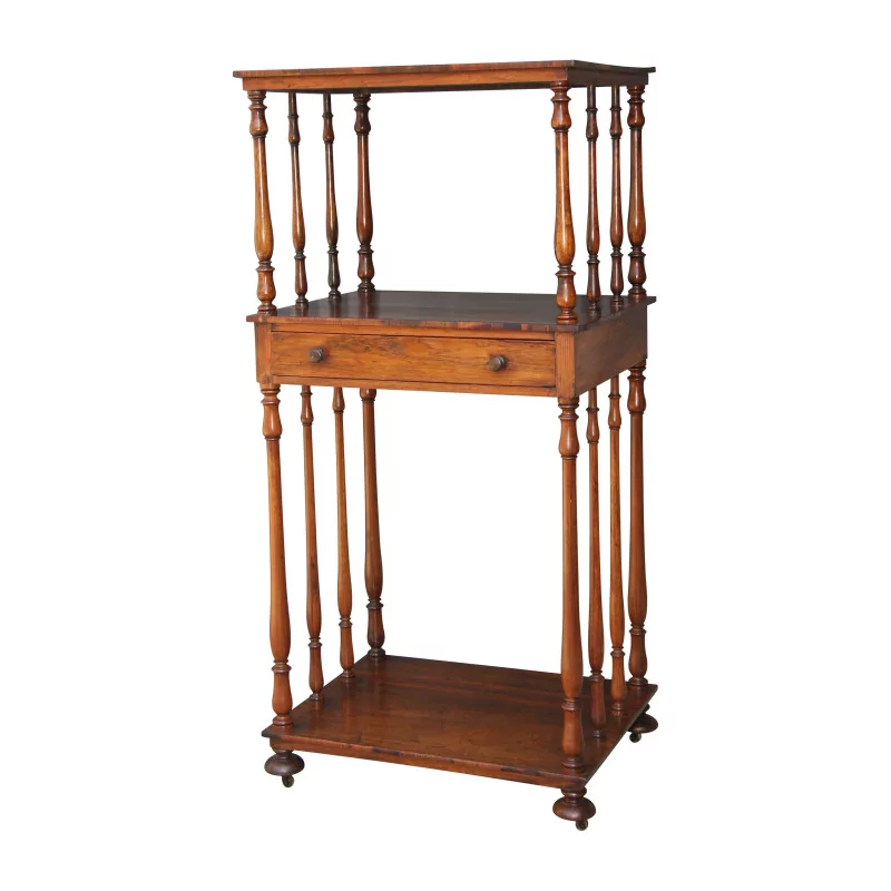 “What - not” shelving unit in rosewood with 1 drawer and … - Moinat - Bookshelves, Bookcases, Curio cabinets, Vitrines