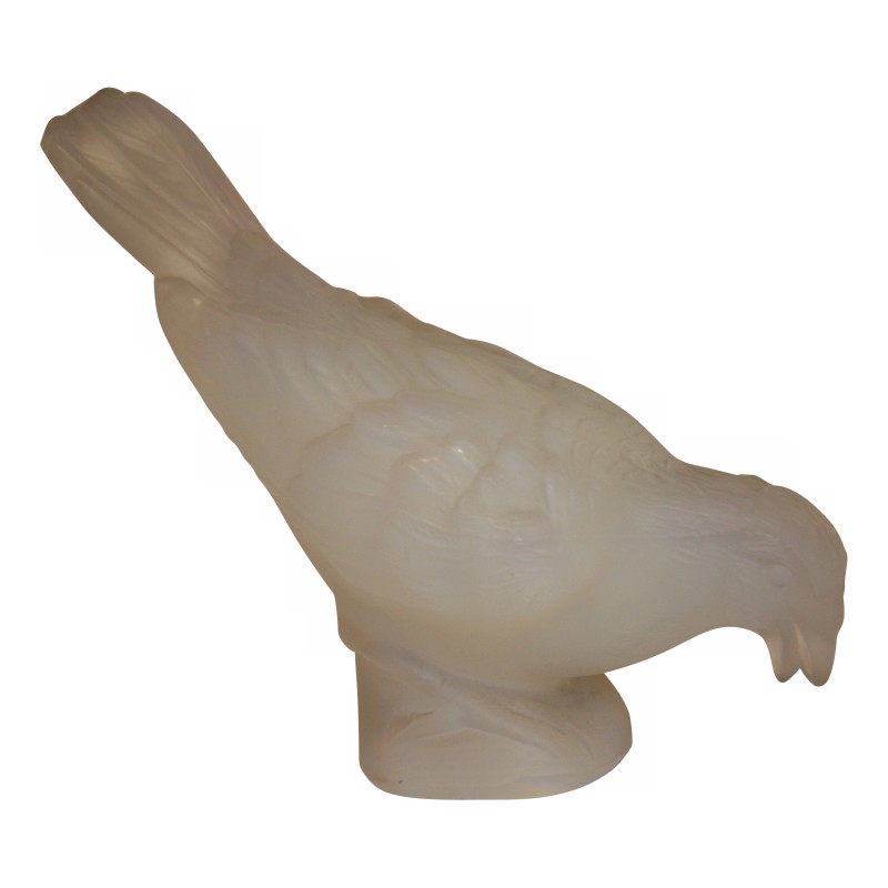 Oiseau en cristal de Verlys opacifié. France, vers 1940 - Moinat - Accessoires de décoration Oiseau en cristal de Verlys opacifié. France, vers 1940 - Moinat - Accessoires de décoration