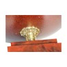 Pair of cups in enamelled sheet metal in red gold painted on … - Moinat - Decorating accessories