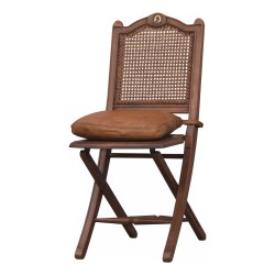 caned Louis XVI style folding chair with on the back …