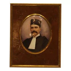 Miniature, médaillon “L'homme de loi” signé Duffaux Frères …