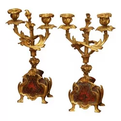 “Guggenbühl Merian - Basel” clock set and its pair of …
