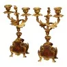 “Guggenbühl Merian - Basel” clock set and its pair of … - Moinat - Table clocks