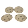 Set of 4 plates with cornflower decoration and golden edge, Old … - Moinat - Chinaware, Porcelain