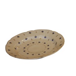 Assiette creuse Vieux Nyon avec décor fleur. 18ème siècle