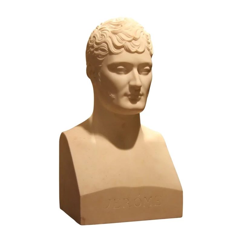 Buste en marbre blanc de Carrare représentant le frère de … - Moinat - Statues