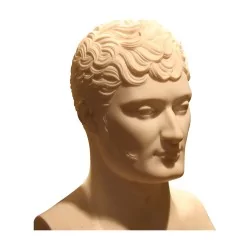 Buste en marbre blanc de Carrare représentant le frère de …