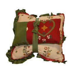 Set of mountain chalet style cushions with 1 cushion