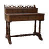 Bureau “Bonheur du jour” Louis - Philippe en ronce de noyer, … - Moinat - Bureaux cylindre, à abattant, Secrétaires