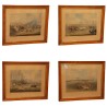 Set of 4 engravings “Horse race” under glass with … - Moinat - Prints, Reproductions