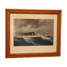 Пара гуашей «Морская» под стеклом, в центре подпись… - Moinat - Картины - морской пейзаж