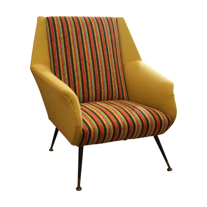 Vintage Modell Sessel aus den 50er Jahren mit grünem Stoff bezogen … - Moinat - ShadeFlair