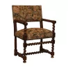 coquettish Louis XIII armchair in walnut with armrest, … - Moinat - Armchairs